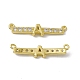 Rack Plating Brass Micro Pave Clear Cubic Zirconia Connector Charms(KK-C007-37G-A)-2