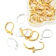 50Pcs 2 Color Brass Leverback Earring Findings(KK-YW0002-07)-2