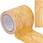 Non-woven Fabrics Imitation Wood Grain Adhesive Tape, Oakwood Grain Repair Tape Patch, Flat, Navajo White, 57mm, about 4.57m/roll(DIY-GF0005-15C)