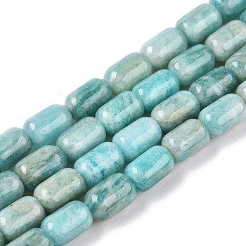 Natural Amazonite Beads Strands, Column, 9~9.5x6mm, Hole: 0.9~1mm, about 42~43pcs/strand, 15.24~15.8''(38.7~39.5cm)