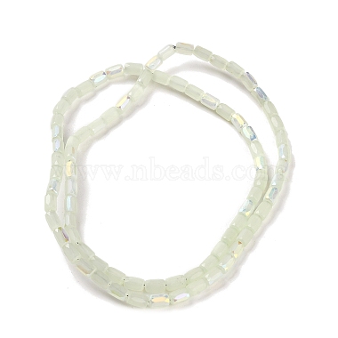 Frosted Imitation Jade Glass Beads Strands(GLAA-P058-07A-07)-2