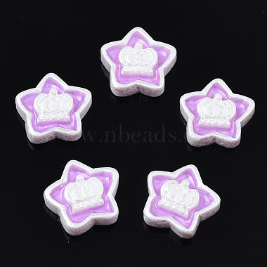 Orchid Star Resin Cabochons