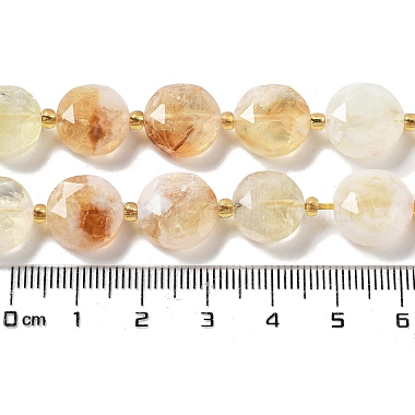 citrine naturelle brins de perles(G-NH0004-028)-5