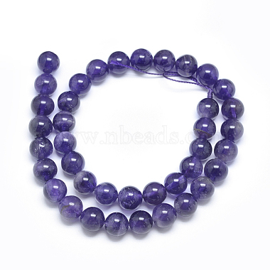 Natural Amethyst Beads Strands(G-E481-03-10mm)-3