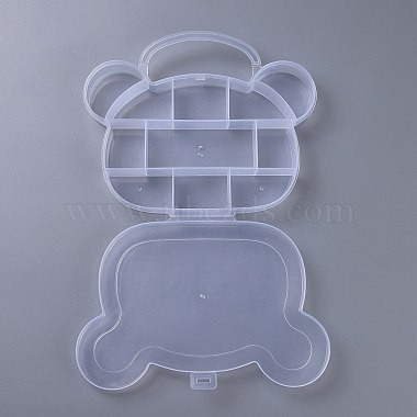 11 Compartments Bear Plastic Storage Box(CON-P006-01)-4