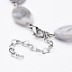 Acrylic Imitation Gemstone Style Beaded Necklaces(NJEW-JN02545)-3
