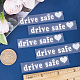 Laser PVC Drive Safe Self Adhesive Car Stickers(STIC-WH0013-09A)-3