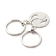 Porte-clés pendentif fendu en alliage d'émail(KEYC-JKC00357)-5