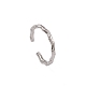 304 Stainless Steel Rattan Open Cuff Rings for Women(RJEW-G285-03P)-1