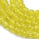 Желтые стеклянные бусины кракле(X-CCG-Q001-8mm-04)-3