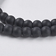 Синтетических черный камень бисер нитей(X-G-G508-6)-3