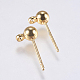 Brass Stud Earring Findings(KK-F737-43-RS)-3