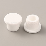 Silicone Bottle Seal Plug, Reusable Replacement Bottle Stopper, Flat Round, White, 17x12mm, Inner Diameter: 7.5mm(AJEW-WH0324-83D)