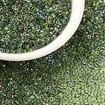 Cylinder Seed Beads, Uniform Size, Transparent Colours Rainbow, Olive Drab, 2x1.3~1.5mm, Hole: 0.8~1mm, about 888pcs/10g(X-SEED-H001-A05)