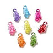 Opaque Acrylic Pendants, Corn, Mixed Color, 20.5x10.5x6.5mm, Hole: 3mm, 961pcs/500g(OACR-E039-24)