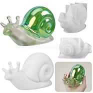 DIY Silicone Display Decoration Molds, Resin Casting Molds, 3D Snail, White, 157x72x92mm(SIMO-PW0016-47)
