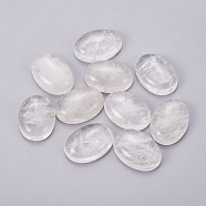 Natural Quartz Crystal Cabochons, Rock Crystal Cabochons, Oval, 25x18x7mm(G-I219-07B)