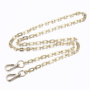 Bag Chains Straps, Iron Cable Link Chains, with Alloy Swivel Clasps, for Bag Replacement Accessories, Light Gold, 109.5x0.7cm(IFIN-S706-004KC)