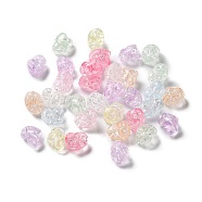 Transparent Acrylic Beads, Heart, Mixed Color, 9x12x9mm, Hole: 2mm(TACR-K003-02)
