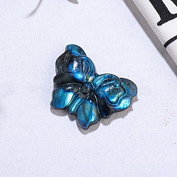 Natural Labradorite Display Decorations, Reiki Energy Stone Figurine, Butterfly Pattern, 50x32mm(DJEW-PW0009-008G)