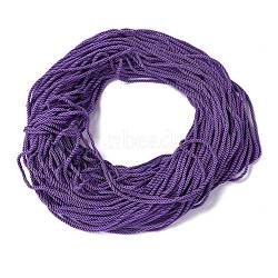 Polyester Cord, Twisted Cord, Dark Orchid, 5mm, about 97~100m/bundle(NWIR-P021-047)