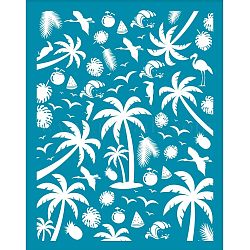 Silk Screen Printing Stencil, for Painting on Wood, DIY Decoration T-Shirt Fabric, Flamingo Pattern, 100x127mm(DIY-WH0341-121)
