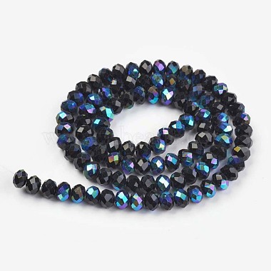 Chapelets de perles en verre opaque de couleur unie(X-EGLA-A034-P4mm-L01)-2