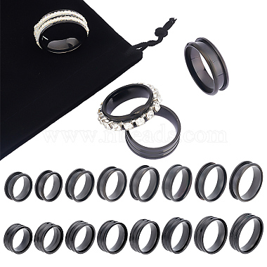 Black 201 Stainless Steel Ring Components