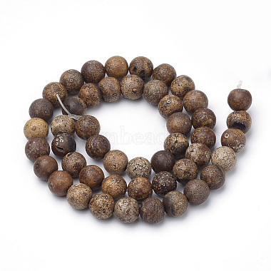 Dyed Natural Agate Beads Strands(X-G-Q462-130A-8mm)-2