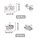 CHGCRAFT 120Pcs 2 Style Tibetan Style Alloy Charms(FIND-CA0006-06)-2