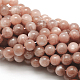 Grade AAA Natural Gemstone Sunstone Round Beads Strands(G-E251-34-4mm)-3