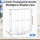 6 Grids Transparent Acrylic Minifigures Display Case with Cover(DIY-WH0430-530A)-2