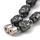 Buddha's Head Synthetic Non-Magnetic Hematite Beaded Necklaces for Women Men(NJEW-E097-03)-3