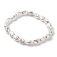 2Pcs Alloy Plastic Pearl Stretch Bracelets for Women(BJEW-U011-03G)-5