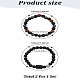 Natural Mixed Gemstone Stretch Bracelets(BJEW-LP0001-25G)-2