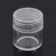 Plastic Beads Containers, Column, Clear, 2.5x2.8cm, Capacity: 5ml(0.17 fl. oz)(X-C077Y)