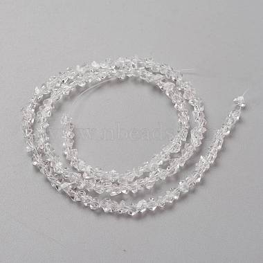 Brins de perles de verre de couleur unie transparente(GLAA-L031-01-B01)-3