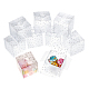 Polka Dot Pattern Transparent PVC Square Favor Box Candy Treat Gift Box(CON-BC0006-22)-6
