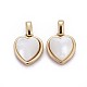 Natural White Shell Mother of Pearl Shell Pendants(BSHE-F011-04A-G)-1