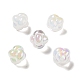 UV Plating Rainbow Iridescent Acrylic Beads(PACR-M002-02D)-1