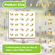 Rectangle Plastic Self-Adhesive Restaurant Menu Label Stickers(AJEW-WH20177-002)-2
