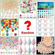 Lucky Bag, Random Styles Style Glass Seed Beads, Acrylic Beads Kits, Random Color(DIY-LUCKYBAY-83)