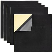 EVA Foam Pad Sticker, with Double Self-Adhesive, for Anti Slip Accessories, Square, Black, 300x300x2mm(AJEW-WH0244-21)