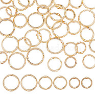 60Pcs 3 Style Brass Bead Frames, Long-Lasting Plated, Round Ring, Real 14K Gold Plated, 9~13x3mm, Hole: 1.4~1.6mm, 20pcs/style(KK-SC0003-25)