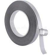 PVC Plastic Waterproof Edge Banding, Adhesive Veneer Edge Trim for Kitchen Sink, Toilet Seam, Corner, Brushed Effect, Silver, 15x0.2mm, about 50m/roll(DIY-WH0419-71C-01)