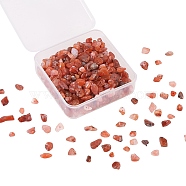 Natural Red Agate Beads, Dyed & Heated, Chips, 5~8mm, hole: 1mm(G-CJ0001-16)