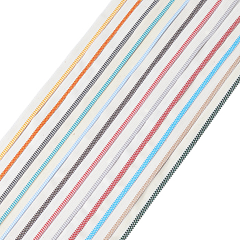 12Pcs 12 Colors Polyester Book Headbands, for Book Binding Decorations, Mixed Color, 1/2 inch(13~14mm), about 1.5 yards/pc, 1pc/color