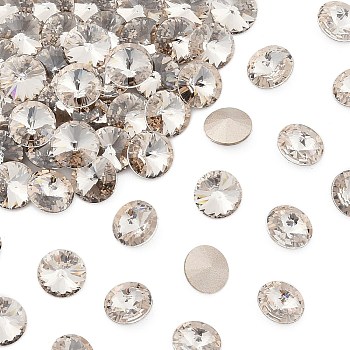 Preciosa&reg MAXIMA Crystal Round Stones, Czech Crystal, Dura Foiling, Bicone(436 11 177 Rivoli), 00030 279 Velvet, SS29(6.15~6.35mm)