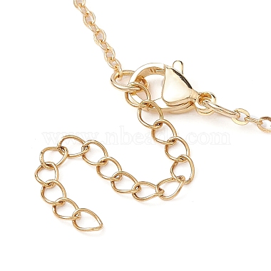 Brass Macrame Pouch Empty Stone Holder for Pendant Necklaces Making(NJEW-JN04440-03)-5