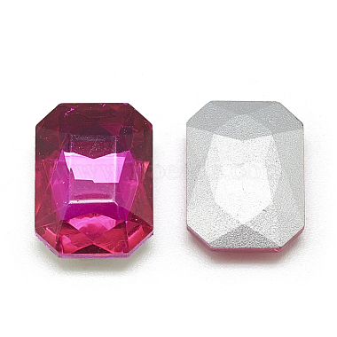 Cabujones de cristal con rhinestone(RGLA-T079-10x14mm-09)-2